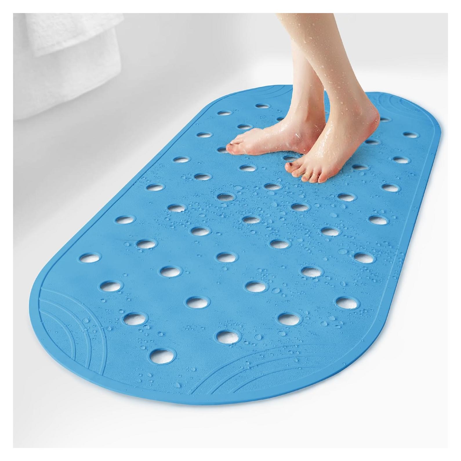 Alfombrilla de Baño Antideslizante SelfSuite 79x36 cm Azul