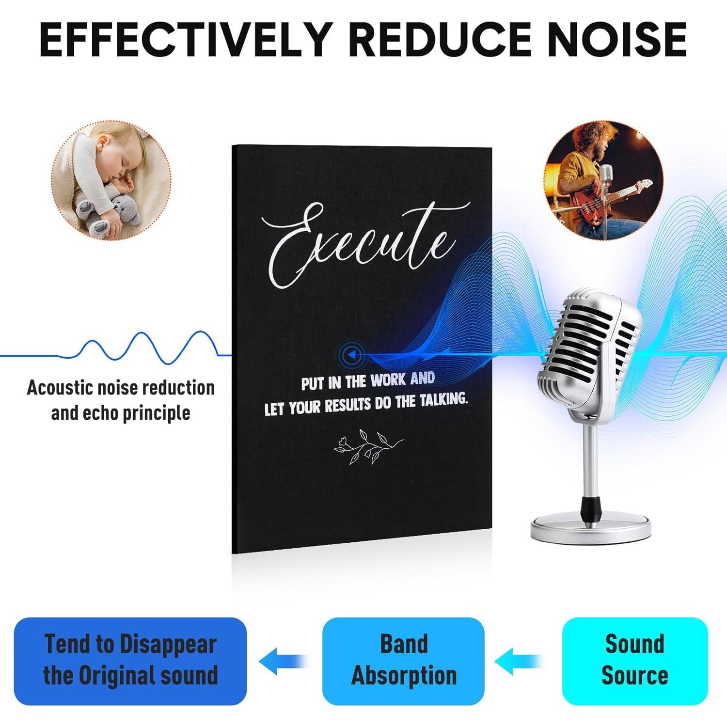 Paquete de 6 Paneles Acústicos Coume 30.5x40.6 cm Aislantes