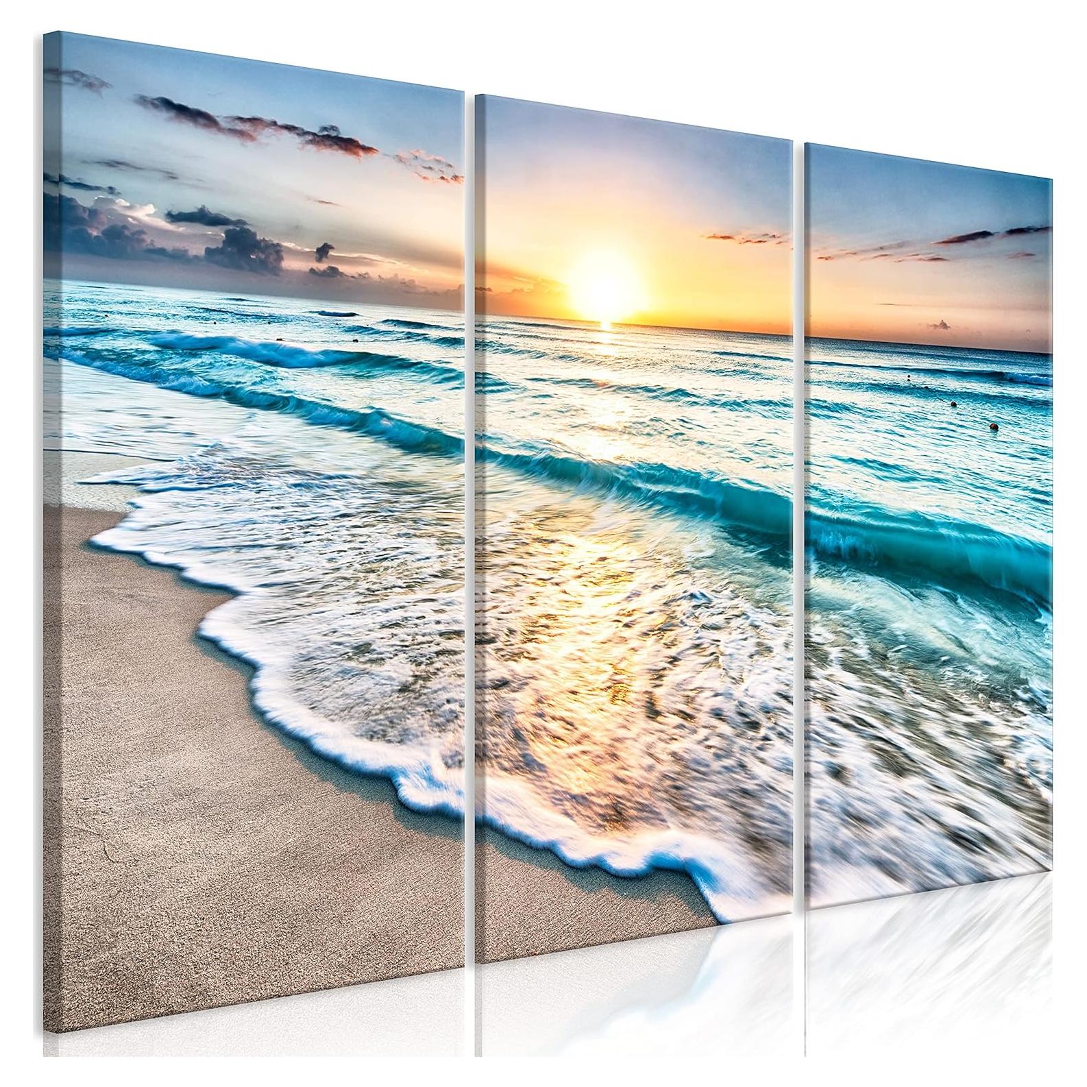 Lienzo Acústico Artgeist 135x90 cm - 3 Piezas Atardecer