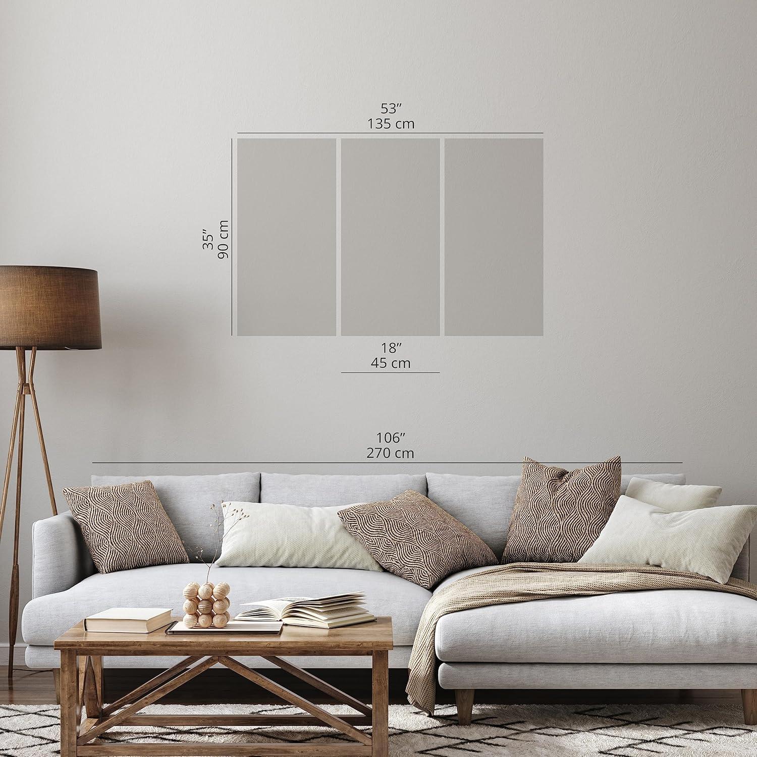 Lienzo Acústico Artgeist 135x90 cm - 3 Piezas Atardecer