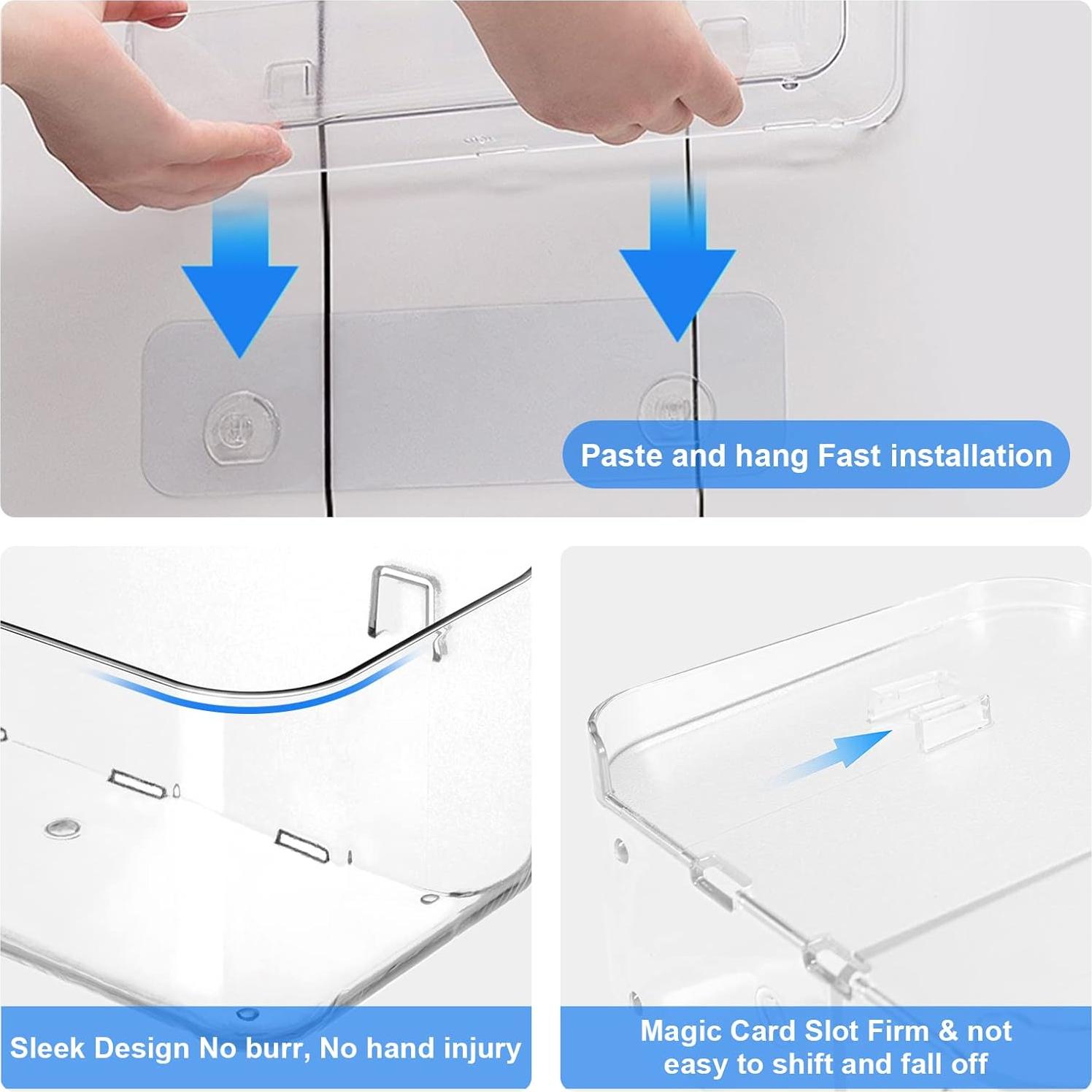 Caddy de Ducha Adhesivo Diesisa 32.5x9.1 cm Transparente