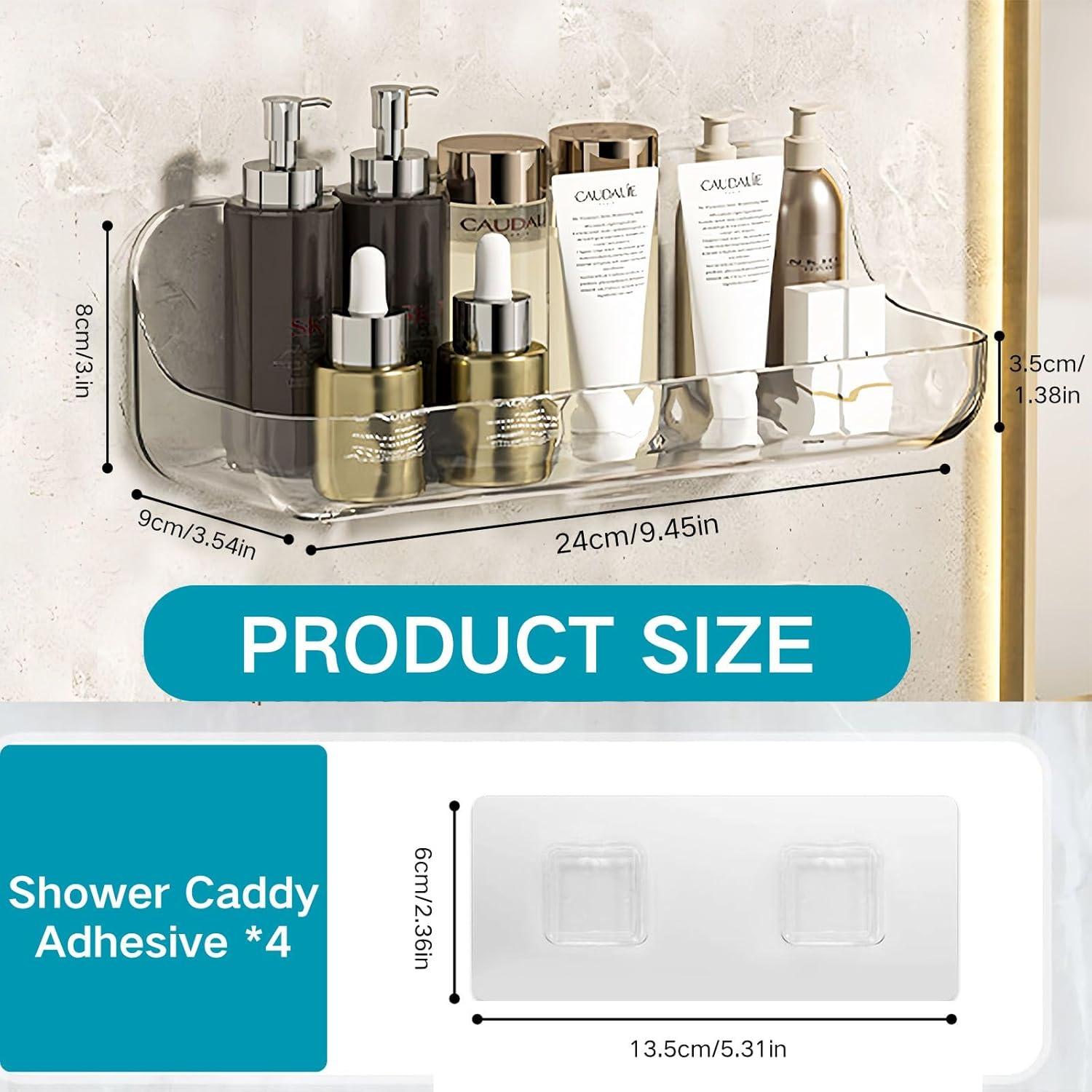 Estante Acrílico Montado en Pared CasaVibe 24x9x8cm 4.54kg