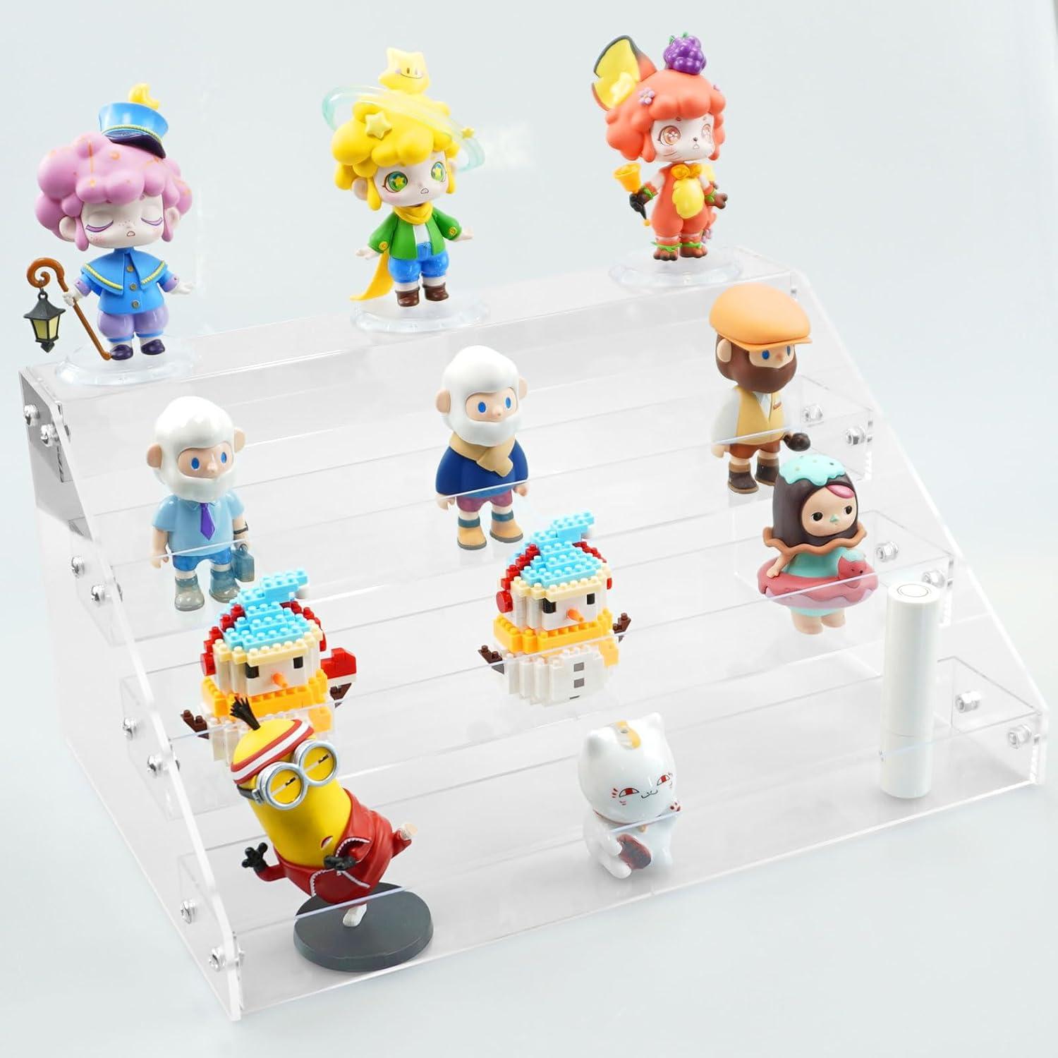 Acrylic Display Risers,12inch 4 Tier Clear Display Shelf, Perfume organizer Stand, Makeup Display Stands, Cupcake Stand Holder,Dessert Shelves, Riser Stand for Figures, Acrylic Shelves for Display