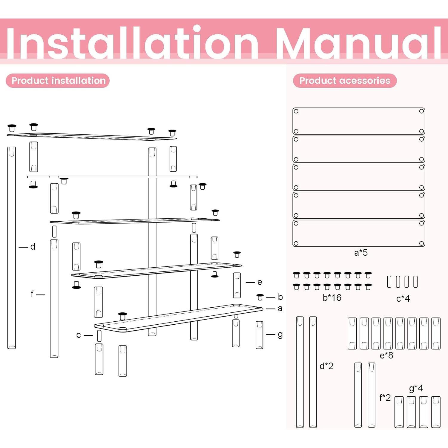 ULENDIS 2 Pack 5 Tier Acrylic Display Risers Stand Shelf, Acrylic Dessert Stands for Display for Collectibles Cupcakes Perfumes Jewel, Tabletop Perfume Cupcake Stand for Decorating & Organizing…