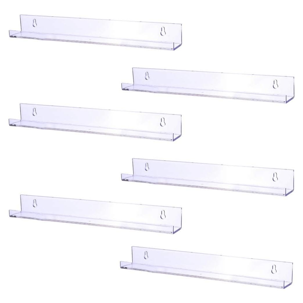Estantería Flotante Sooyee 6 Unidades 38.1 cm Transparente