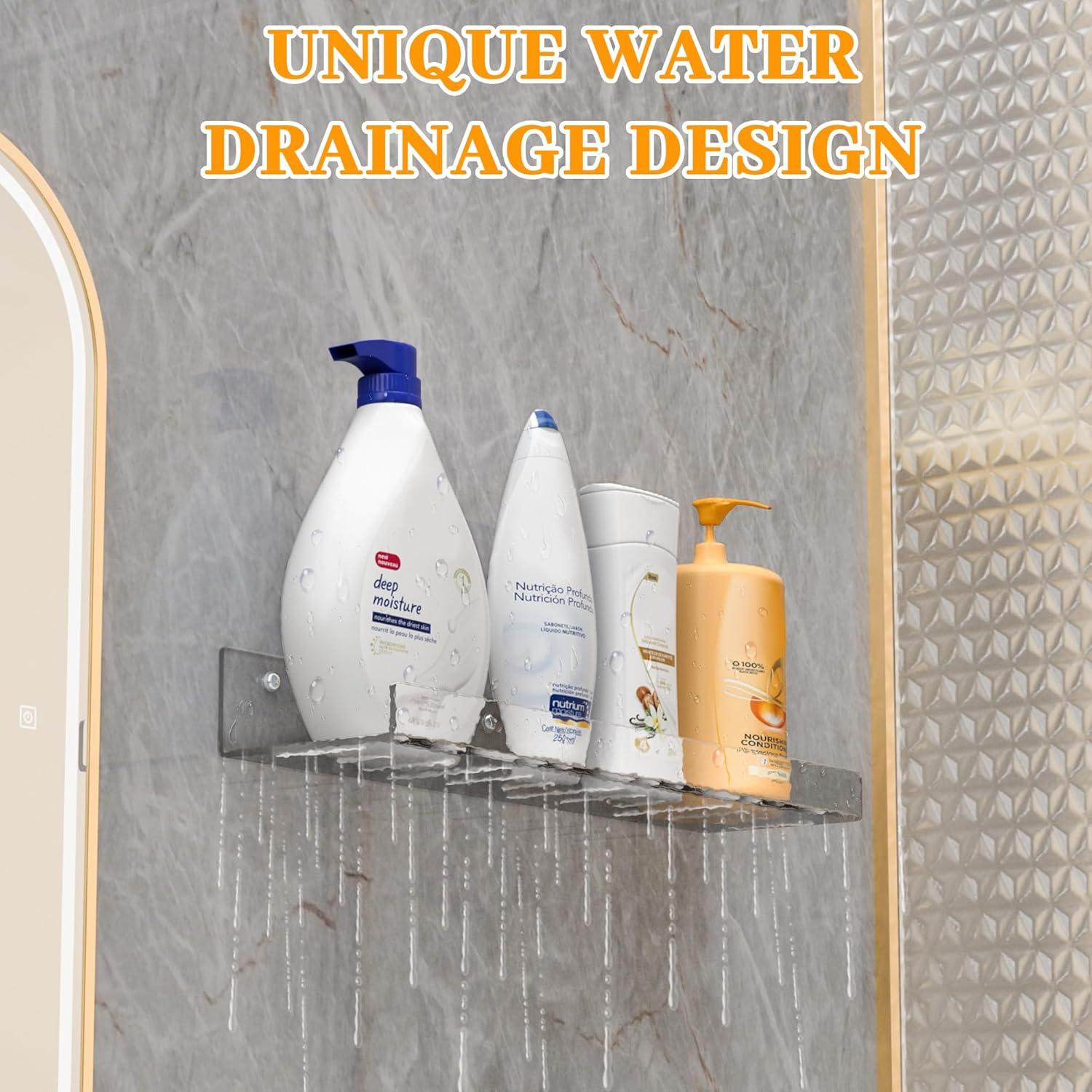 Juego de 12 Estantes Flotantes Transparentes LAZYROSY 4.08 kg