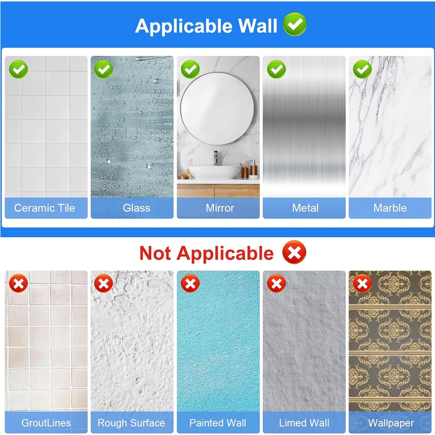 Organizador de Pared Adhesivo Acrílico 2 Piezas Diesisa