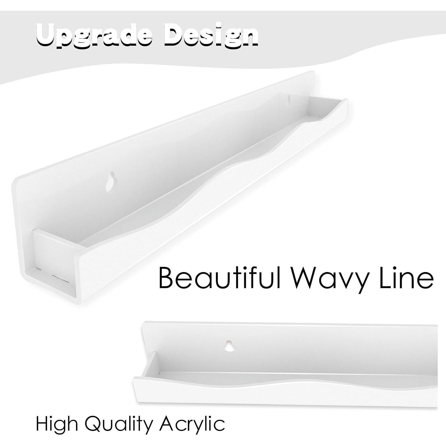 Estantes de Esmalte de Uñas YMVV 6 Unidades Acrílico Blanco