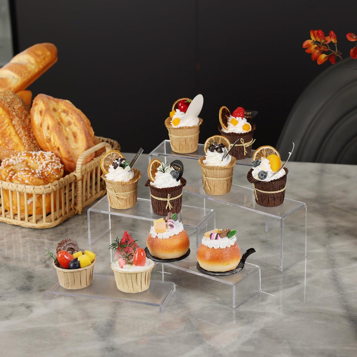 Soportes Acrílicos Goabroa 10 Piezas Rectangulares Transparentes