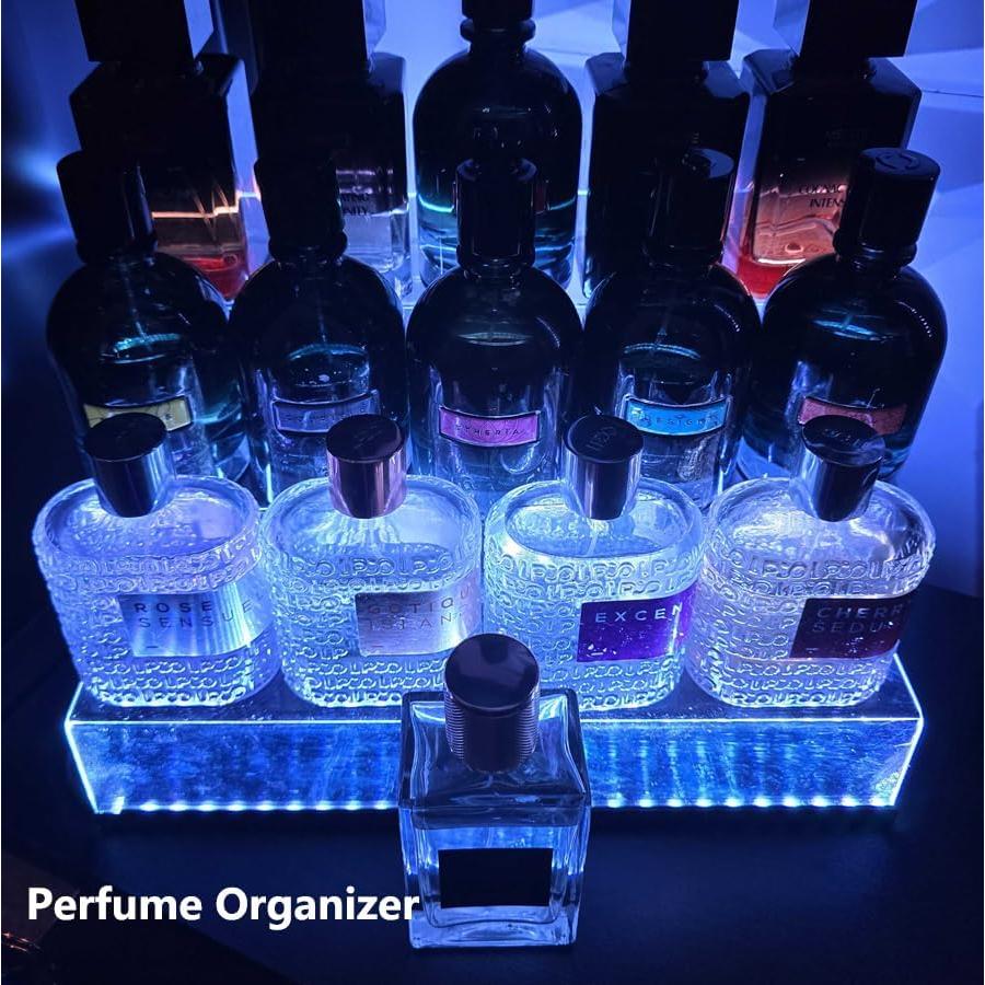 Estante de Exhibición LED YMVV 39.88x20.07 cm 3 Niveles Acrílico