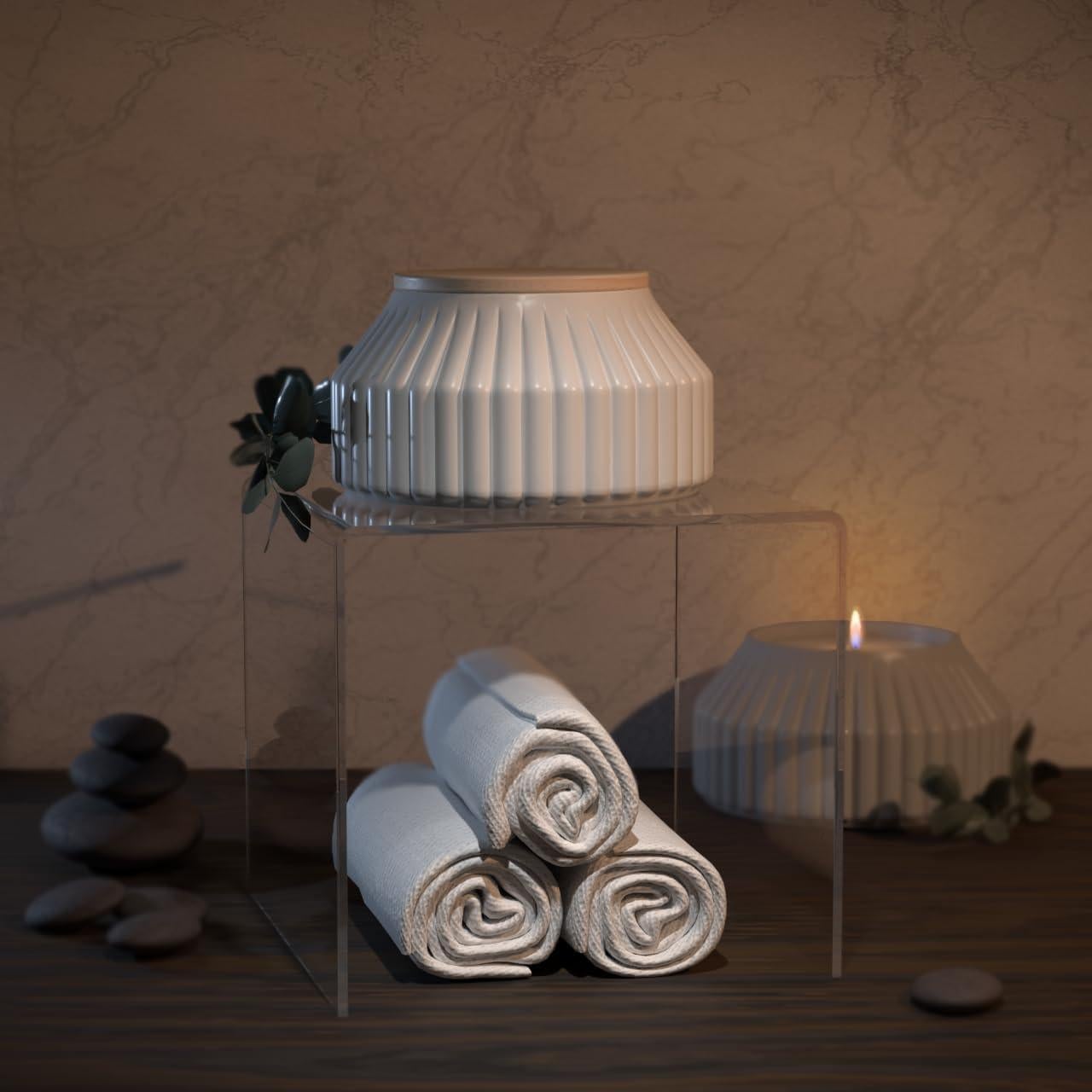 Elevador Acrílico Cuadrado 15.24 cm Soportes de Marketing