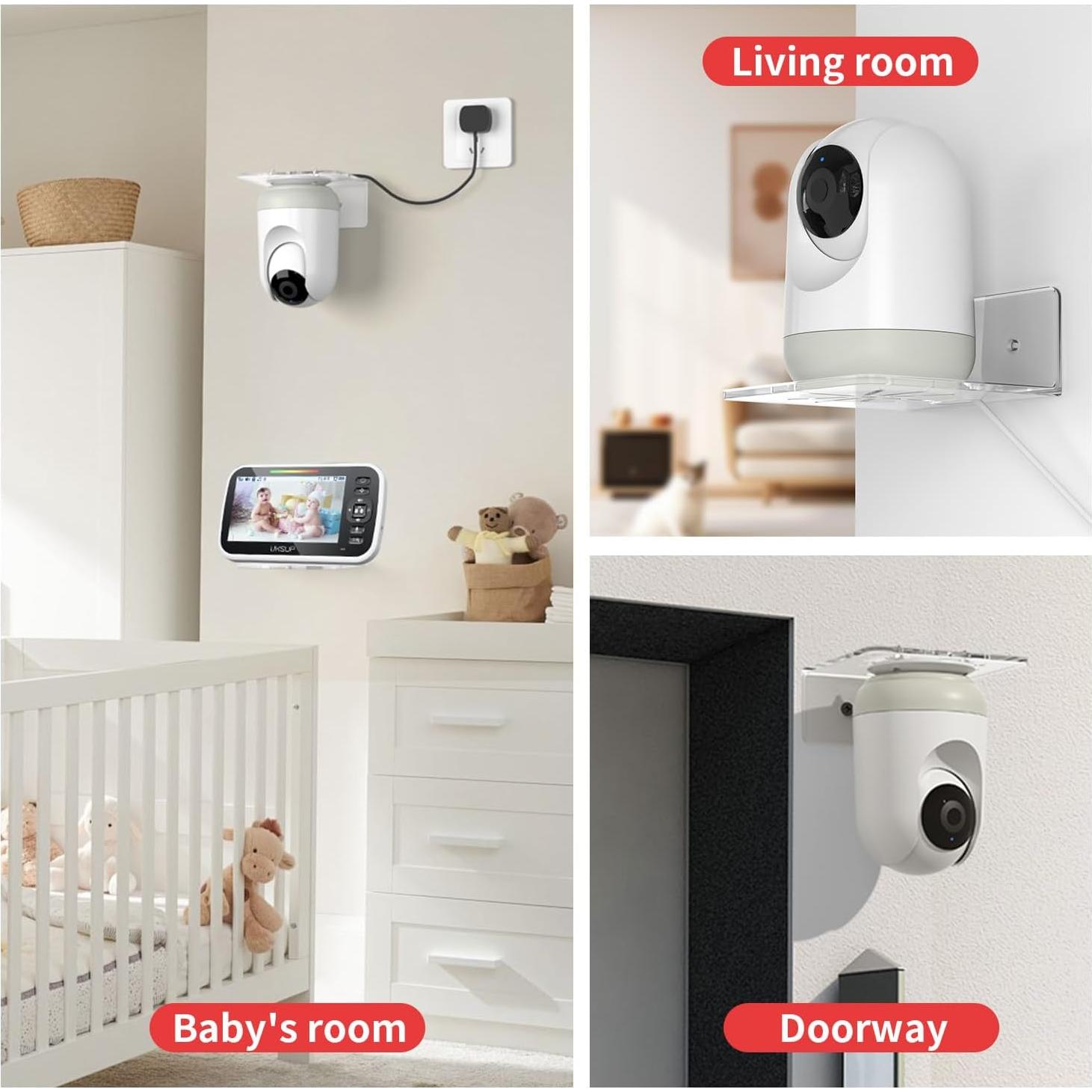 Estante de Pared Liboer ZY142 para Monitor de Bebé y Echo Dot