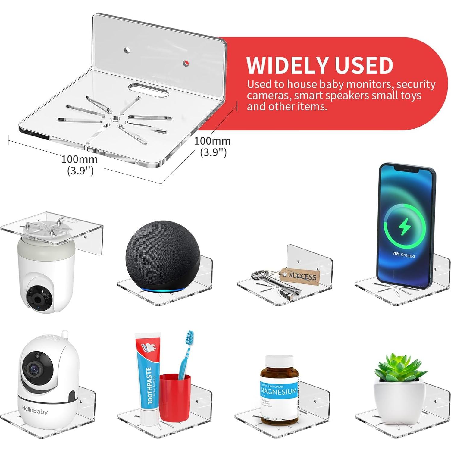 Estante de Pared Liboer ZY142 para Monitor de Bebé y Echo Dot