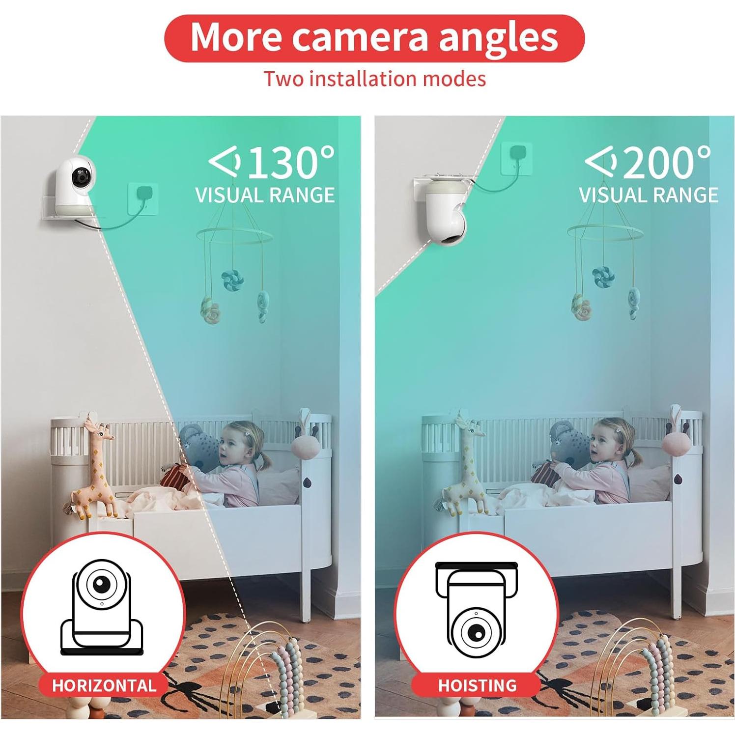 Estante de Pared Liboer ZY142 para Monitor de Bebé y Echo Dot