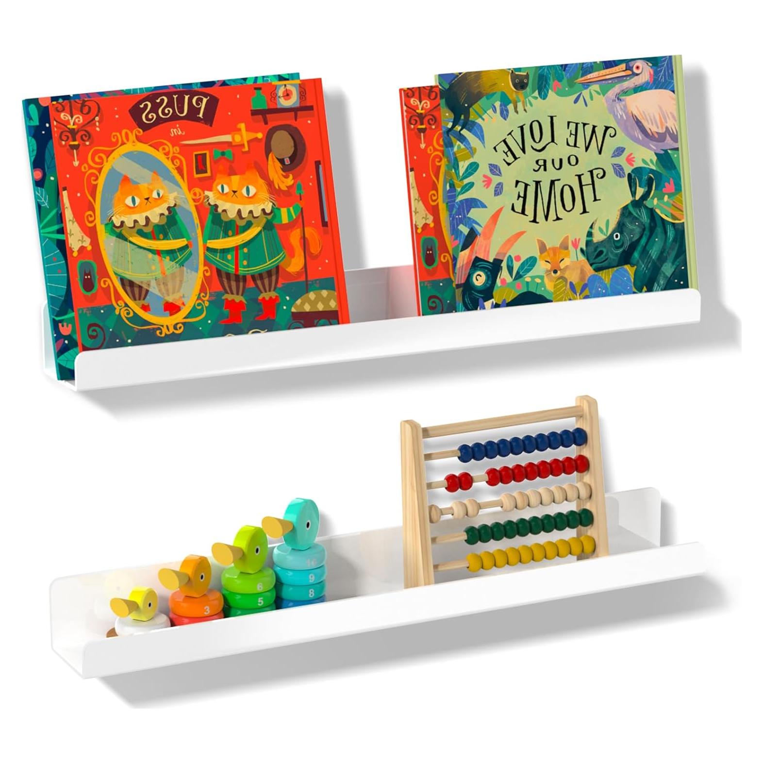 Estantes Magnéticos Acrílicos NiHome 2-Pack 43 cm para Aula