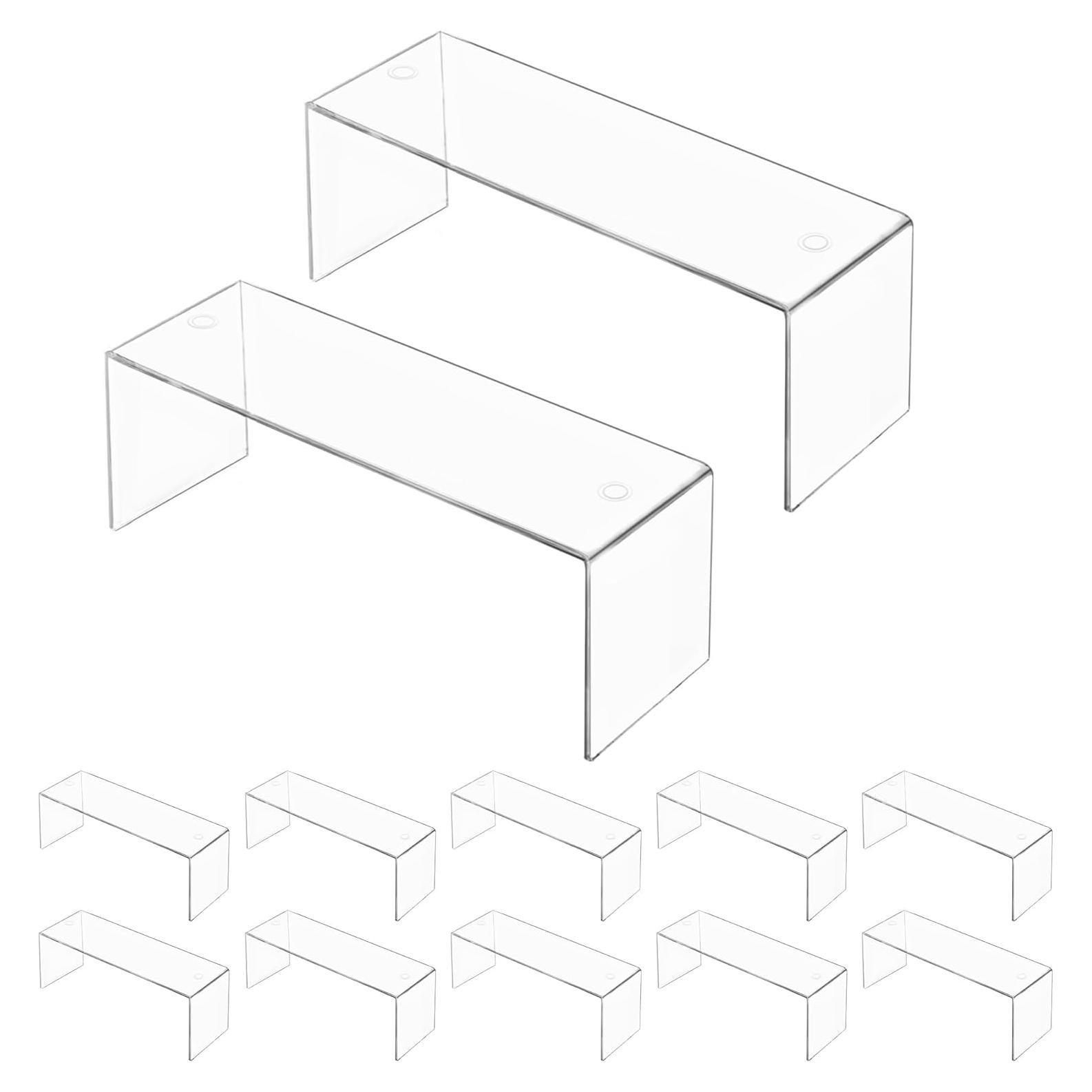 Soportes de Exhibición Acrílico Grande Aminigram 12 Piezas 31.5x10.2x11.7cm