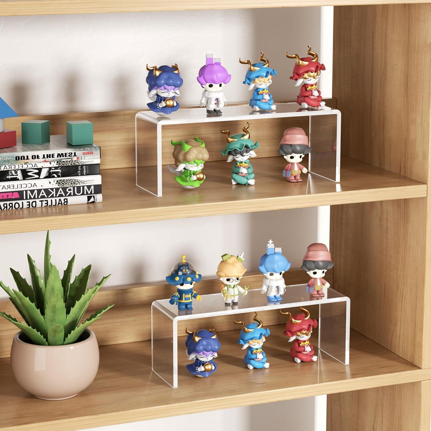 Soportes de Exhibición Acrílico Grande Aminigram 12 Piezas 31.5x10.2x11.7cm