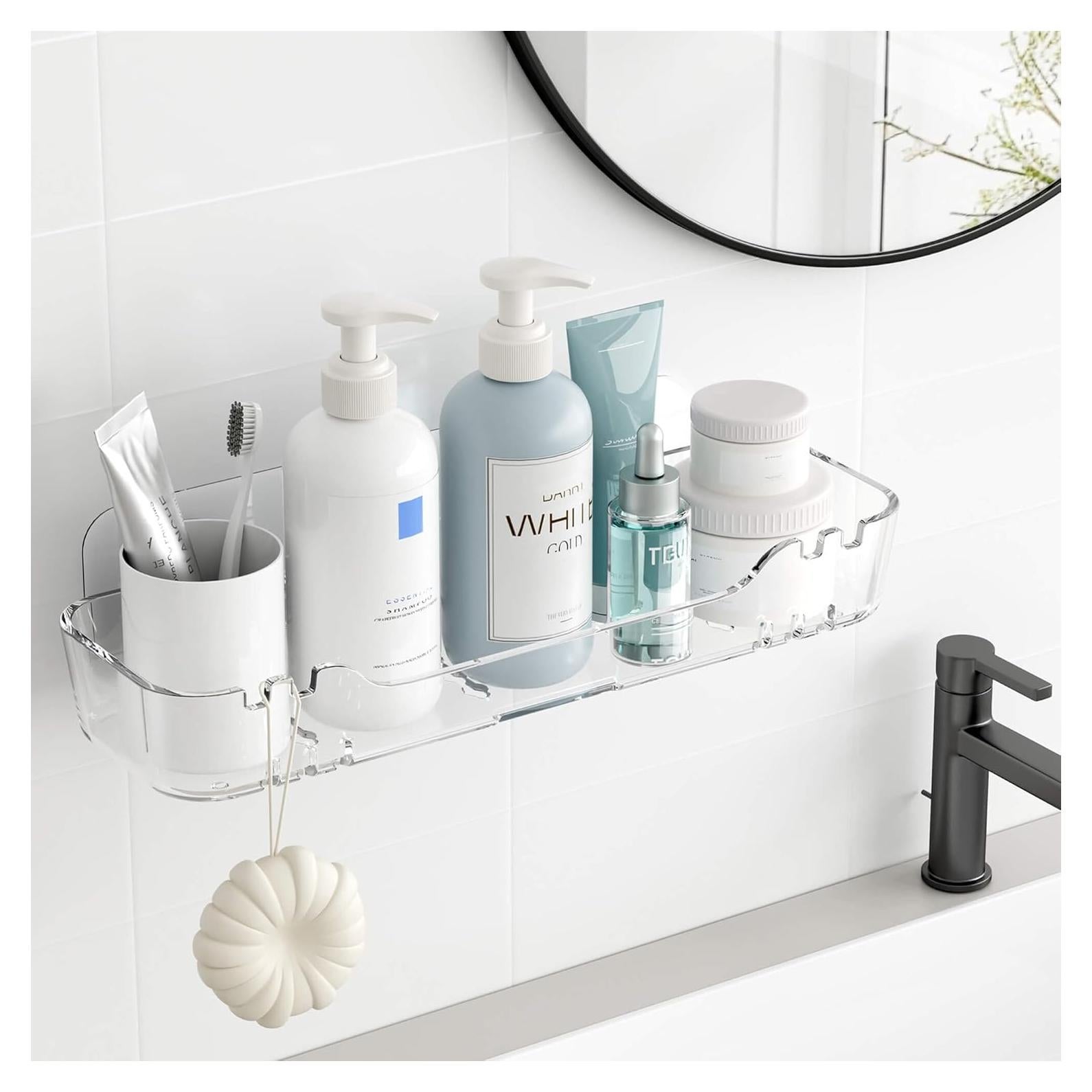 Caddy de Ducha Adhesivo TZAMLI 32x11.5cm Transparente