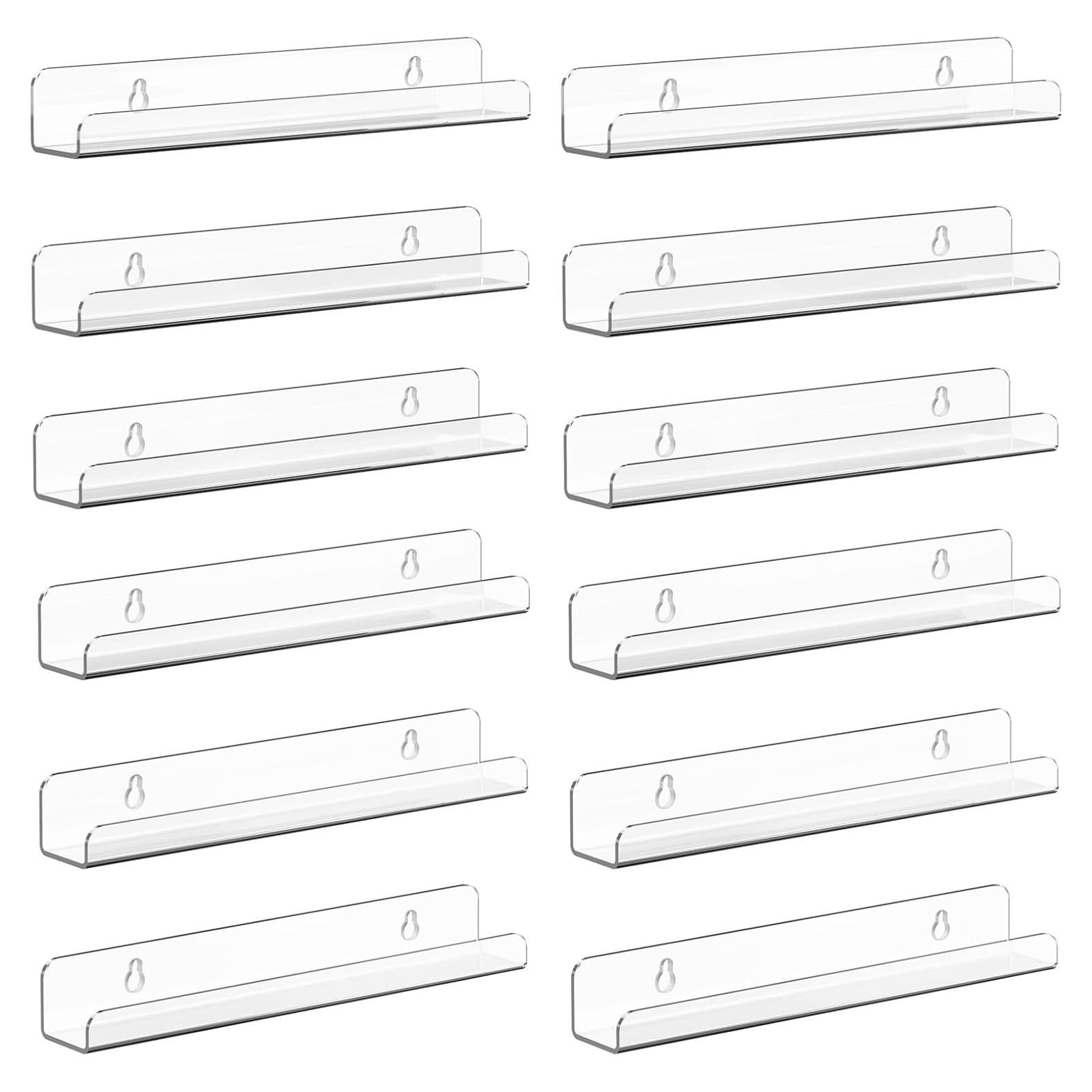 Estante de Pared para Discos de Vinilo Meaocer - 12 Soportes