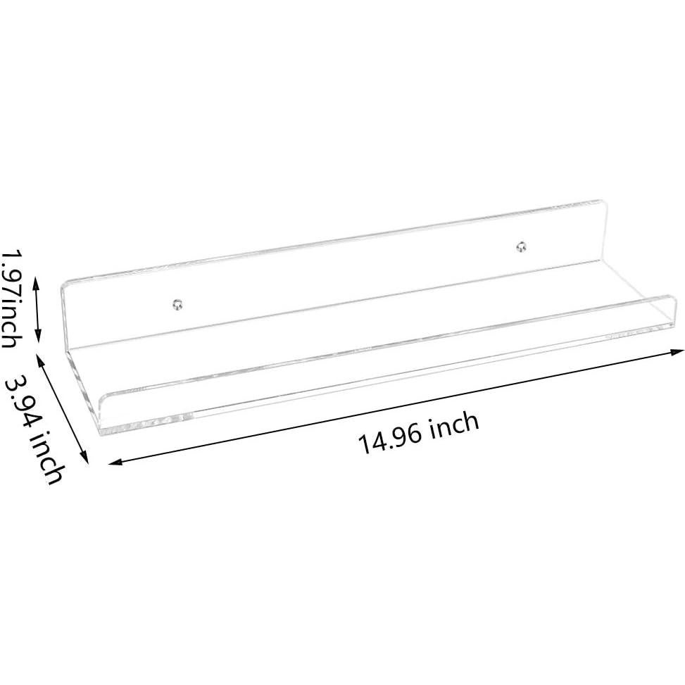 Estante Flotante de Acrílico Weiai 15 cm - 6 Unidades