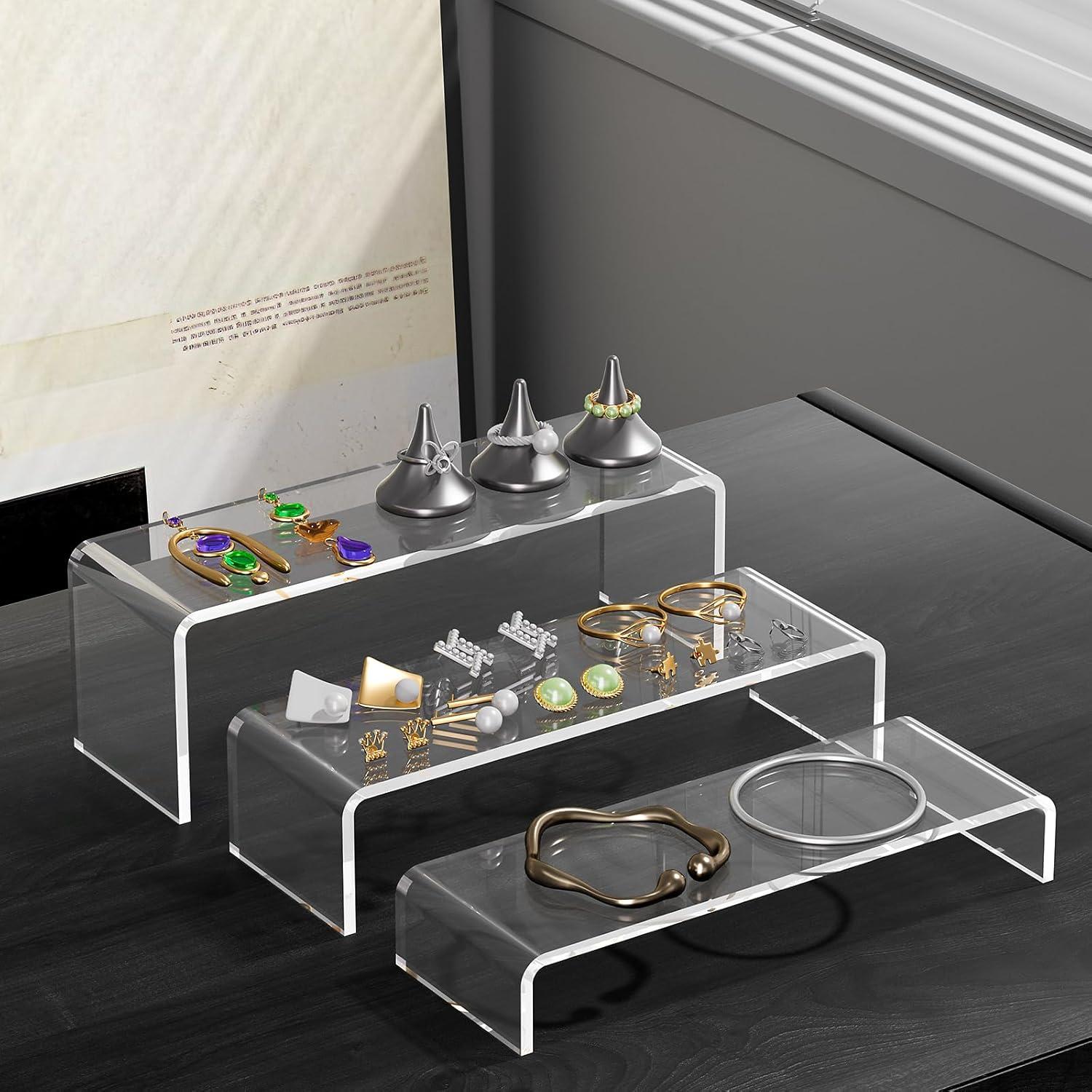 Soportes de Exhibición Acrílicos Acina 3Pcs 30.48cm Rectángulo