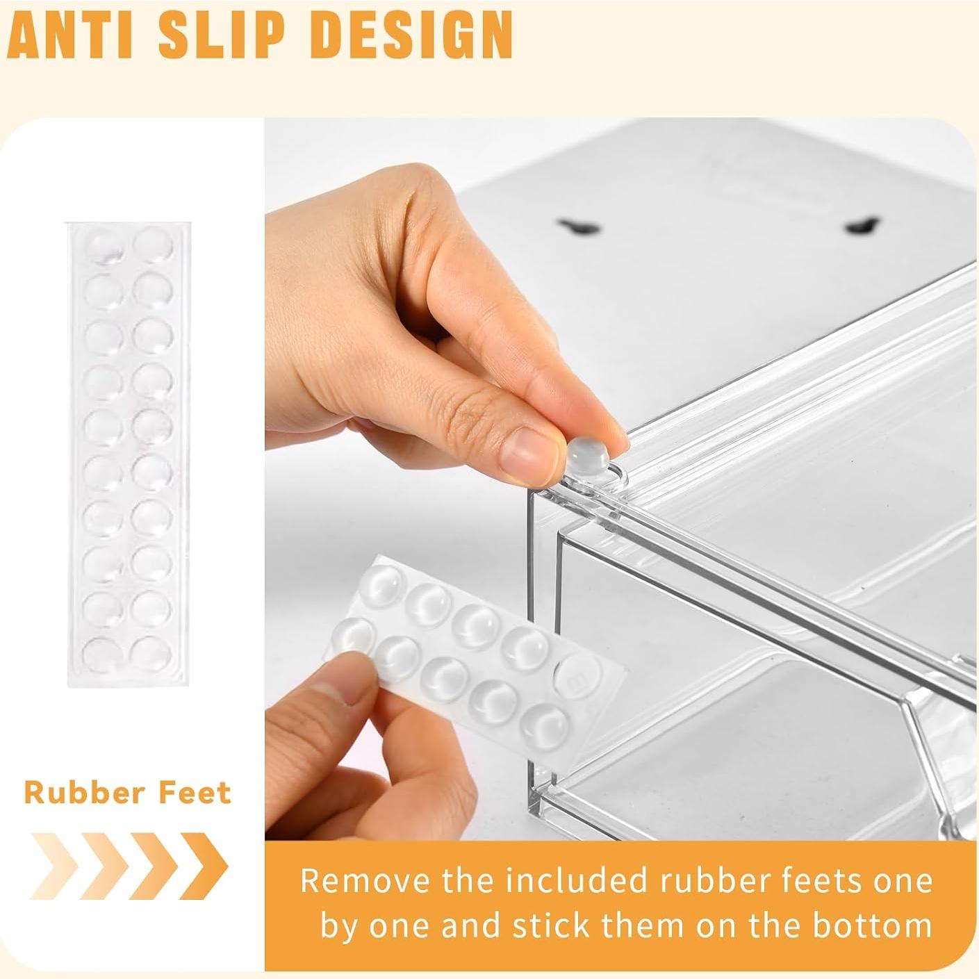 Organizador de Maquillaje Apilable Stebopum 3 Cajones Acrílico 30.7cm