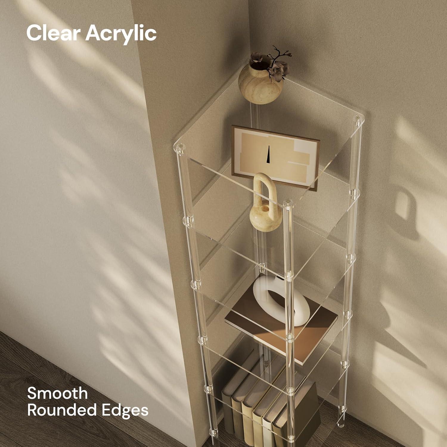 Estantería Acrílica 6 Niveles CRTERICX Transparente 29.5x136.7 cm