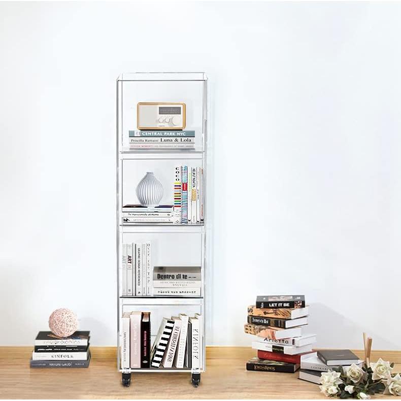 Estante de Esquina Acrílico Onelux 5 Niveles 30x30x120 cm