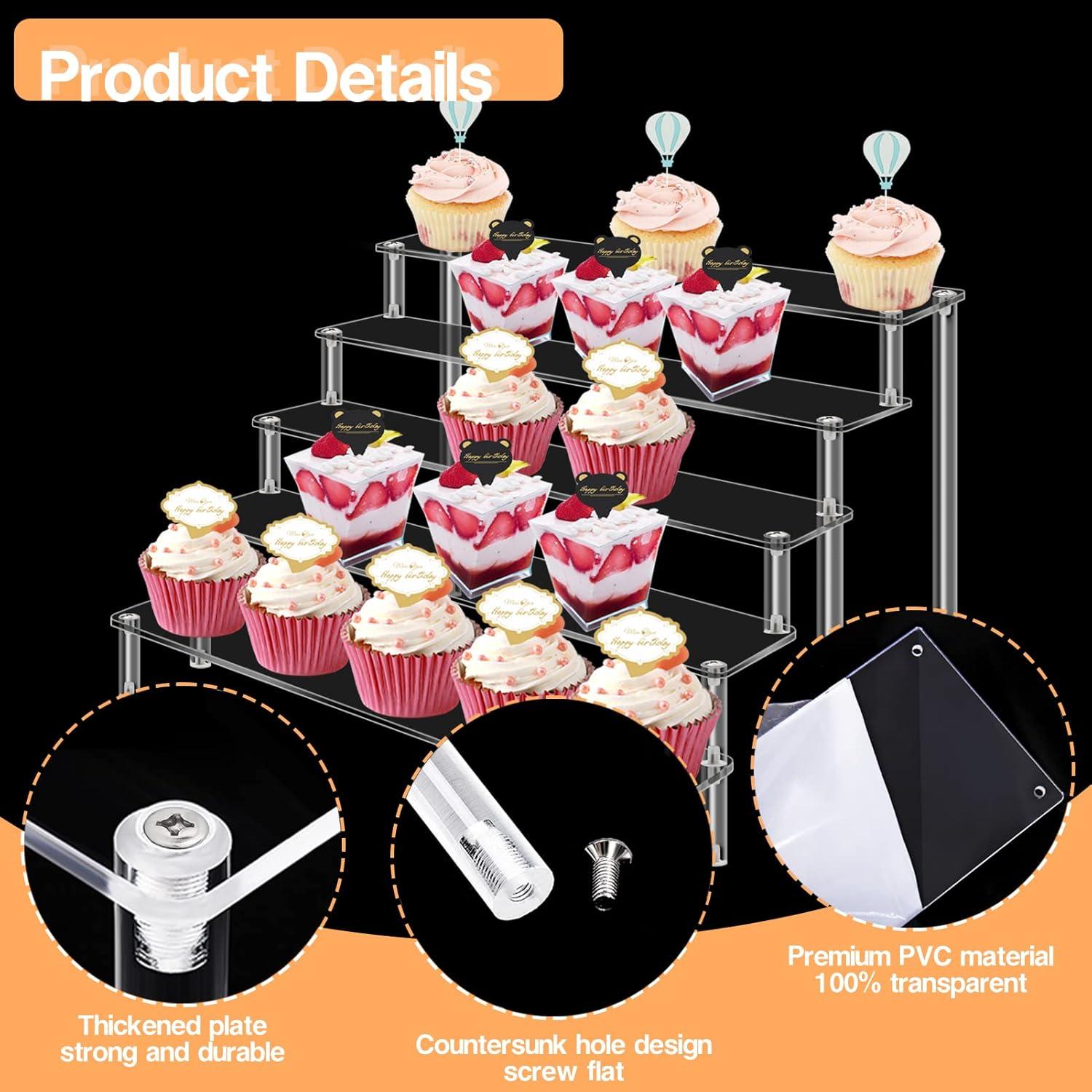 Soporte de Exhibición Acrílico KALYLOC 5 Niveles 39.6x32.5cm