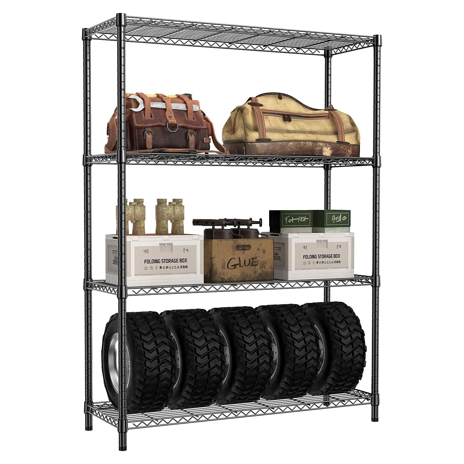 Estante de Almacenamiento IZEUK 4 Niveles Metal 635 kg