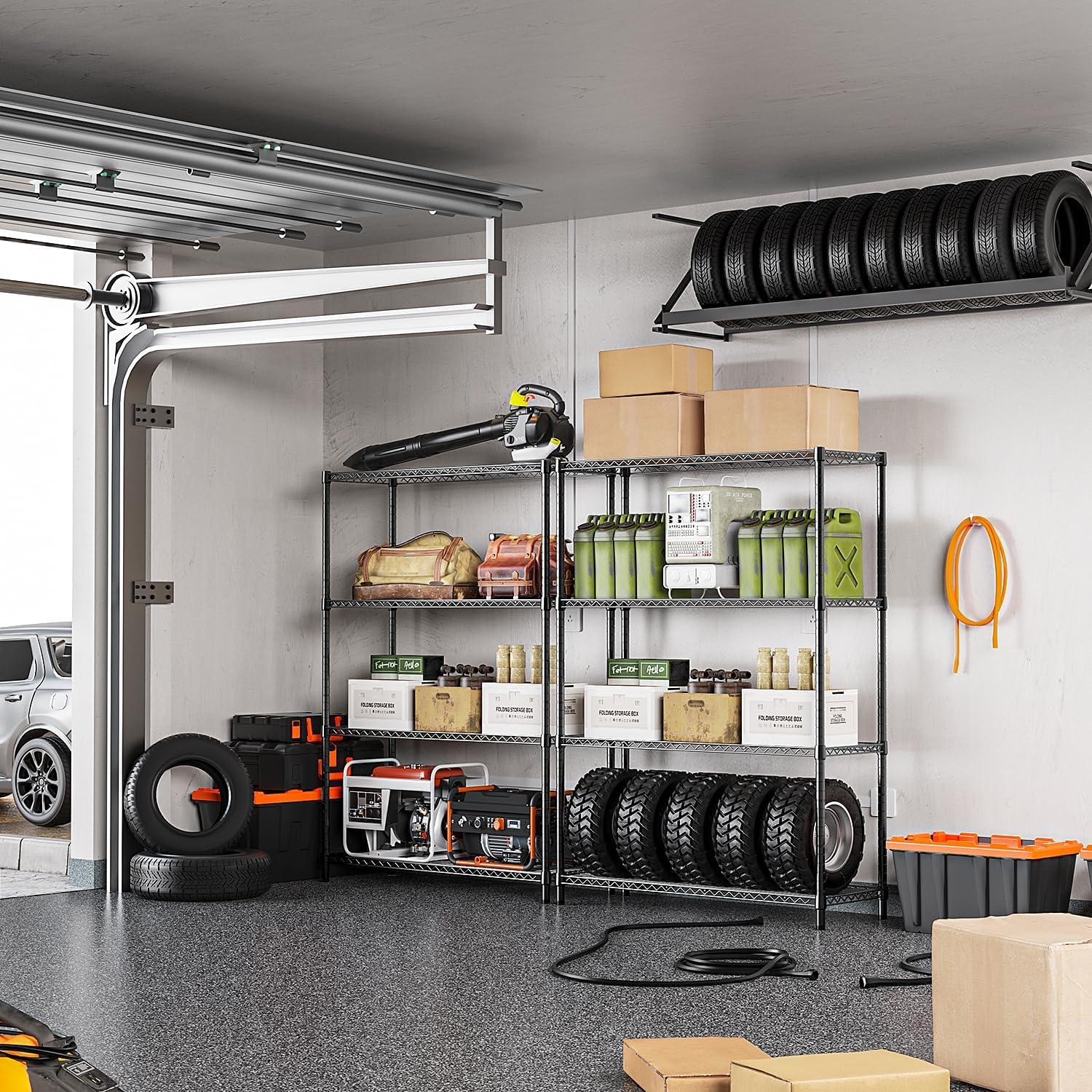 Estante de Almacenamiento IZEUK 4 Niveles Metal 635 kg