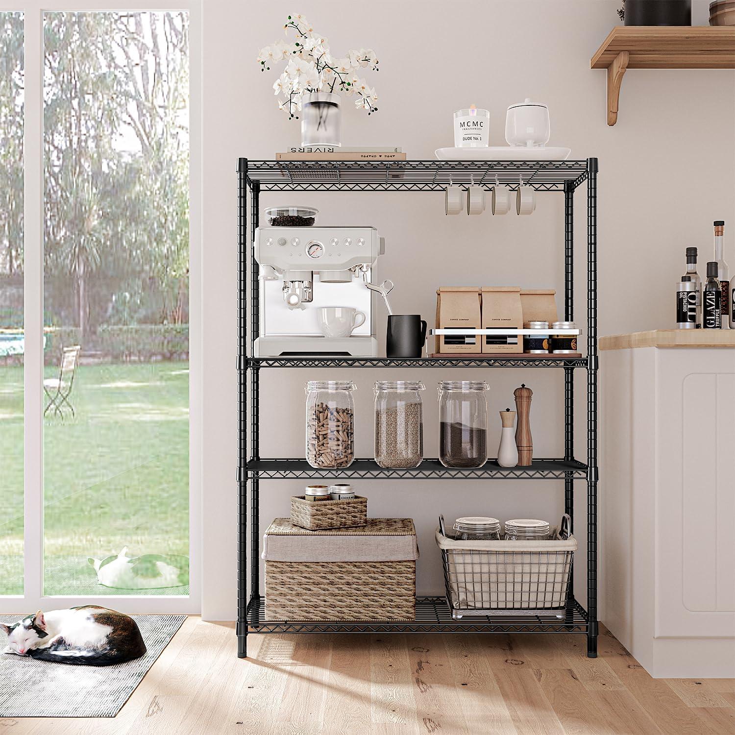 Estante de Almacenamiento IZEUK 4 Niveles Metal 635 kg