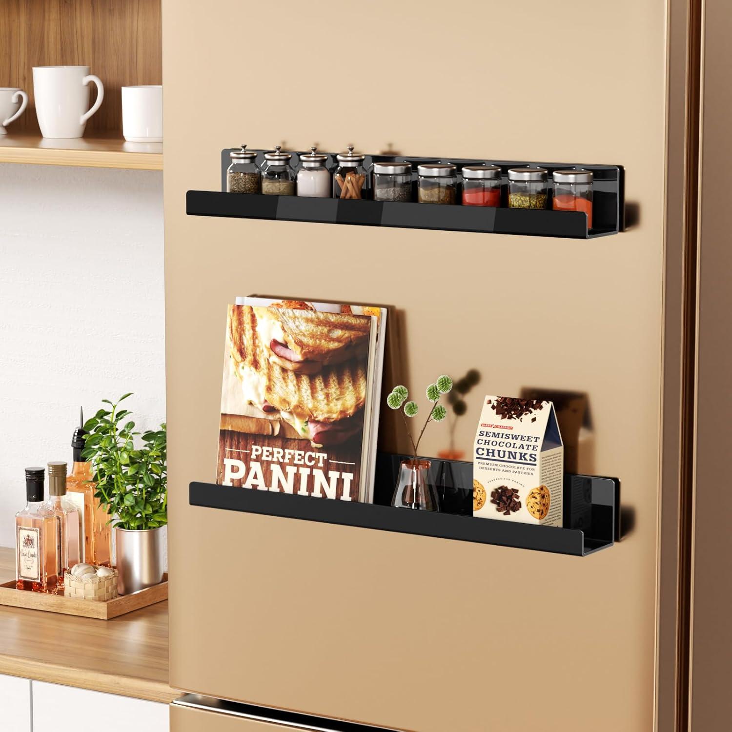 Estante Magnético para Libros Carmanon Negro 43.18x5.58cm