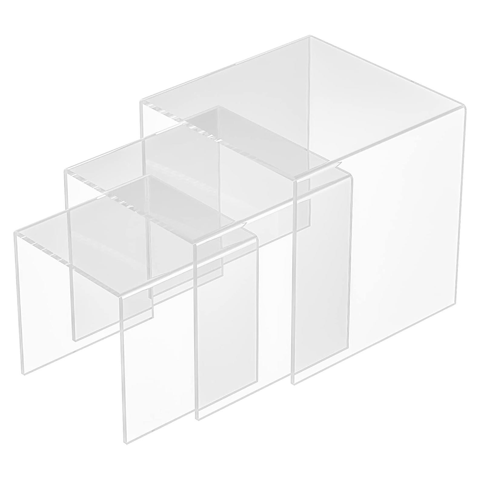 Soportes Acrílicos Transparentes 3 Pcs Sezanrpt 5x6x7 cm