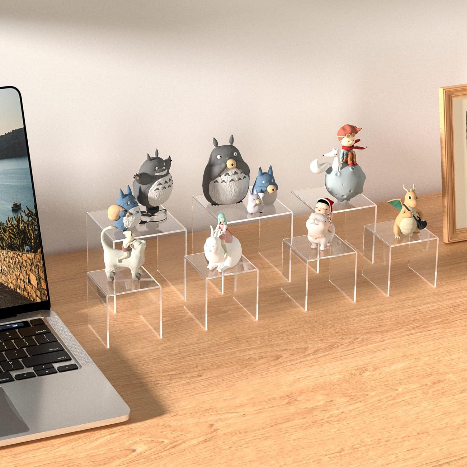 Soportes Acrílicos Transparentes 3 Pcs Sezanrpt 5x6x7 cm