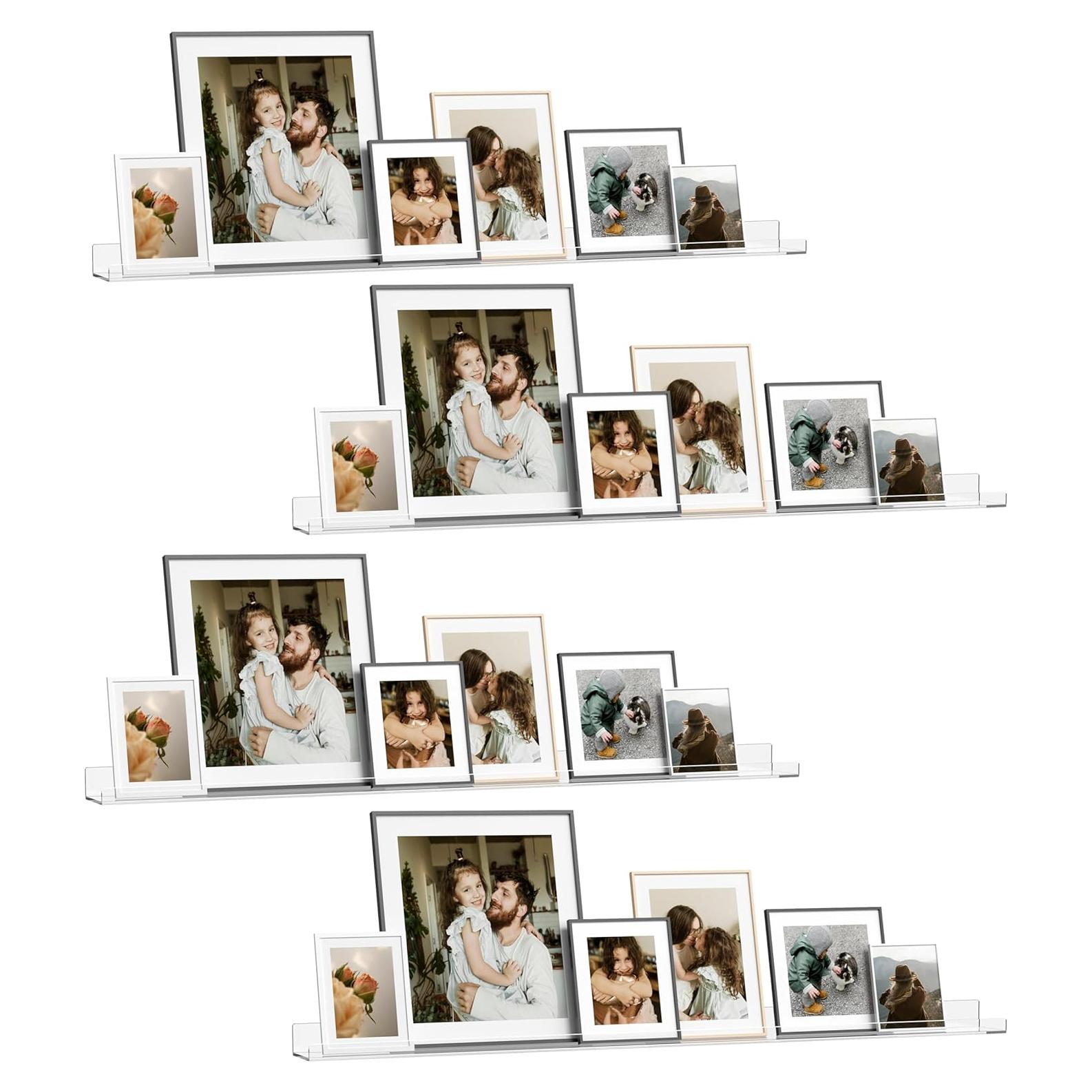 Estante Flotante Acrílico HBlife 48" Paquete de 4 para Niños