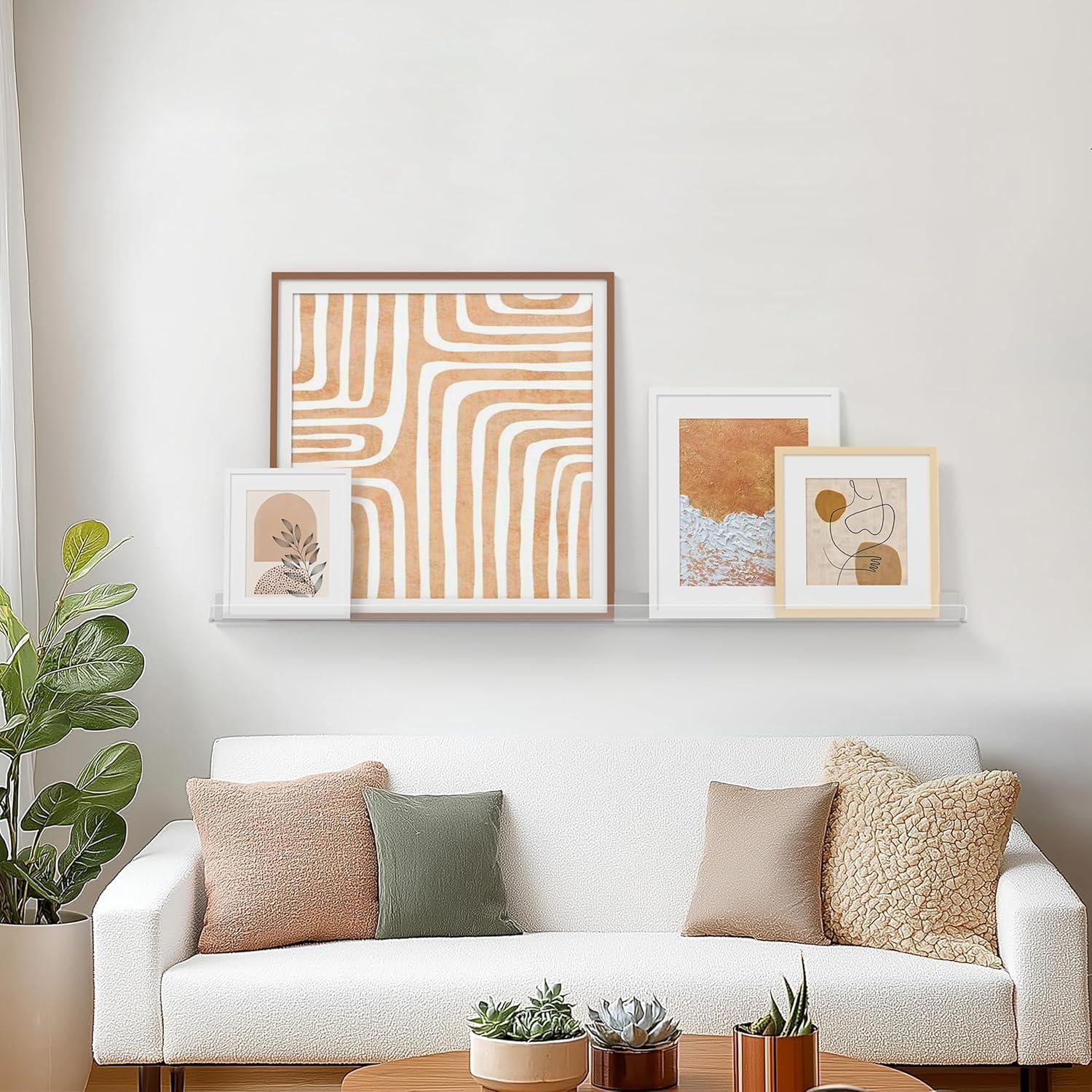 Estante Flotante Acrílico HBlife 48" Paquete de 4 para Niños