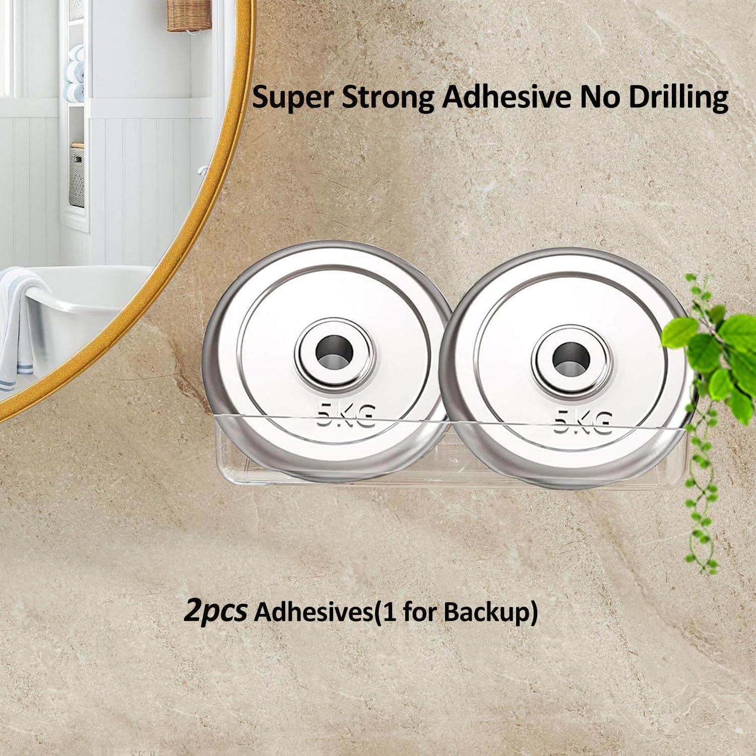 Estante de Ducha Autoadhesivo Batheer Acrílico Transparente 32cm