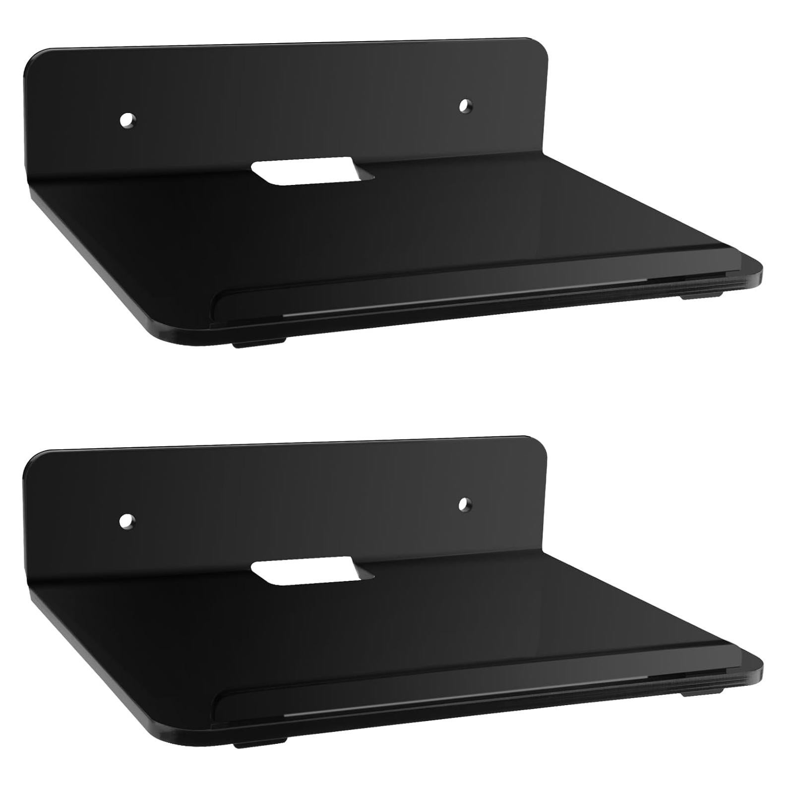 Estante Flotante Cosmos Negro 2 Piezas 19.8x14.7 cm