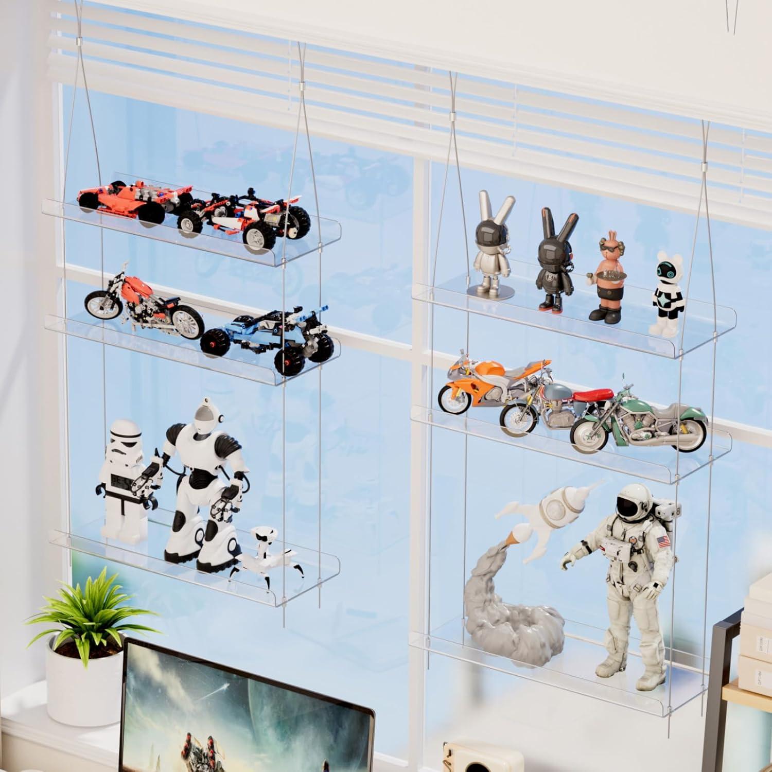 Estante Flotante Colgante Lifewit 3 Niveles 38 cm Acrílico