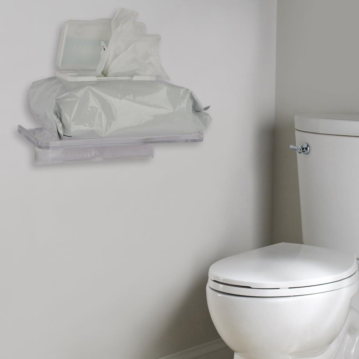 Estante Flotante Pequeño EHKIT Acrílico Transparente 18.54x10.92cm