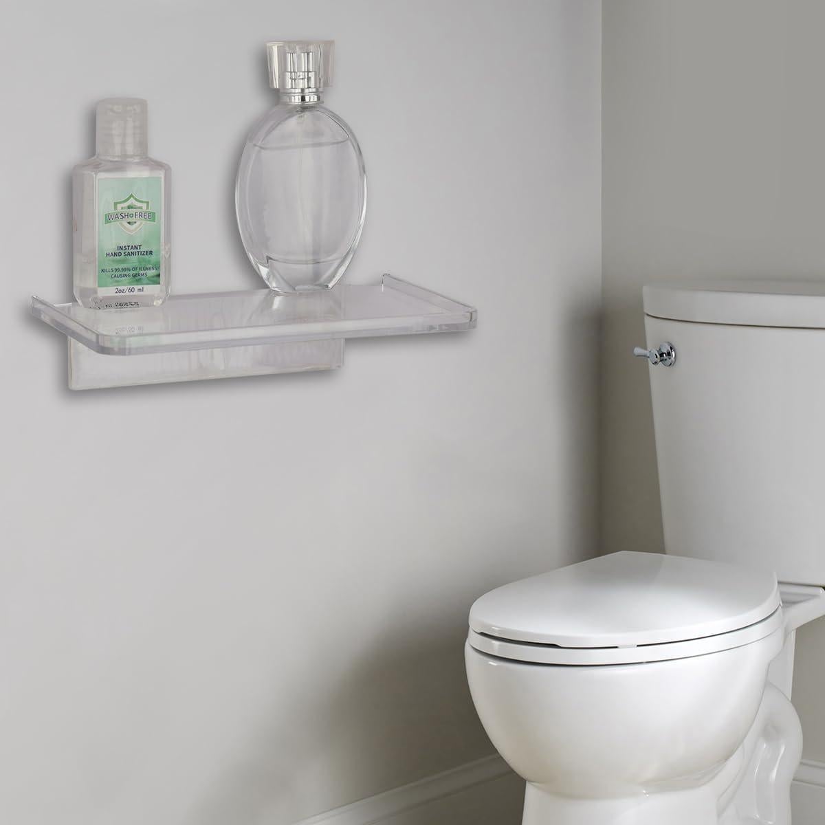 Estante Flotante Pequeño EHKIT Acrílico Transparente 18.54x10.92cm