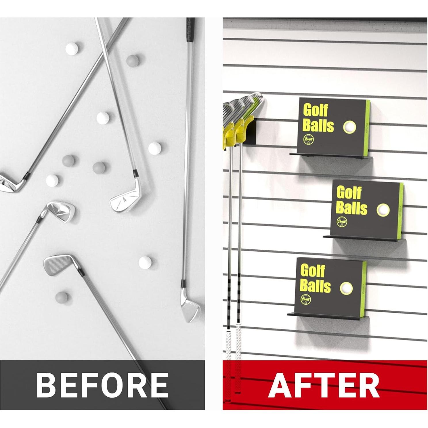 Estantes de Acrílico Negro Swift Courser para Slatwall - 6 Piezas