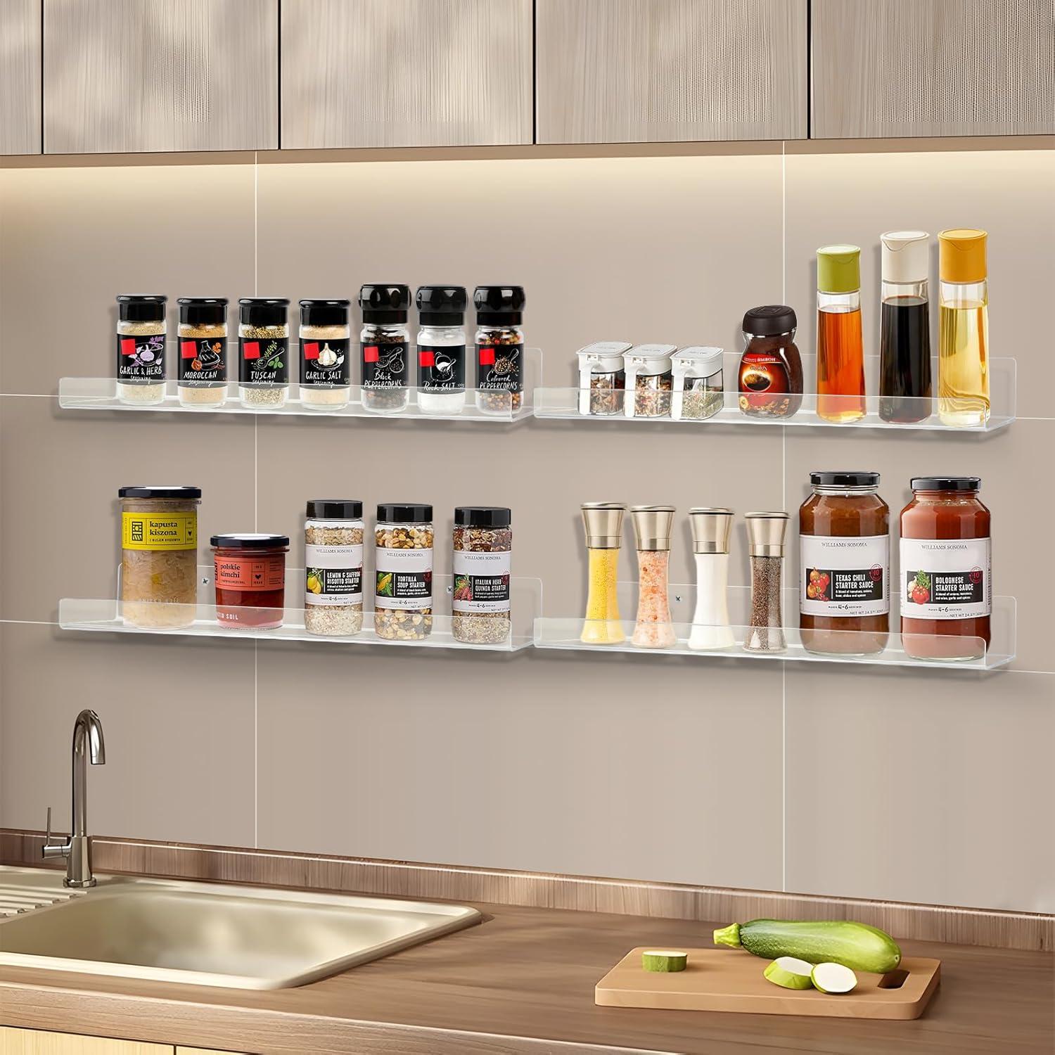 Estantes Flotantes de Acrílico Boxalls - Paquete de 6, 38.1 cm