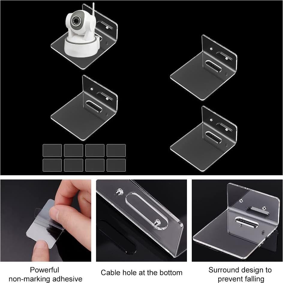 Estantes Flotantes de Acrílico PH PandaHall - 4 Piezas 8.7x8x4.5 cm