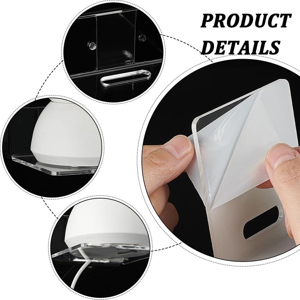 Estantes Flotantes de Acrílico PH PandaHall - 4 Piezas 8.7x8x4.5 cm