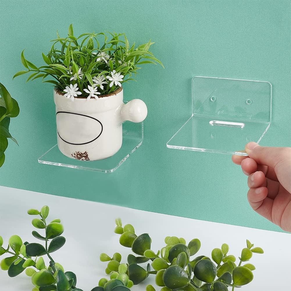 Estantes Flotantes de Acrílico PH PandaHall - 4 Piezas 8.7x8x4.5 cm