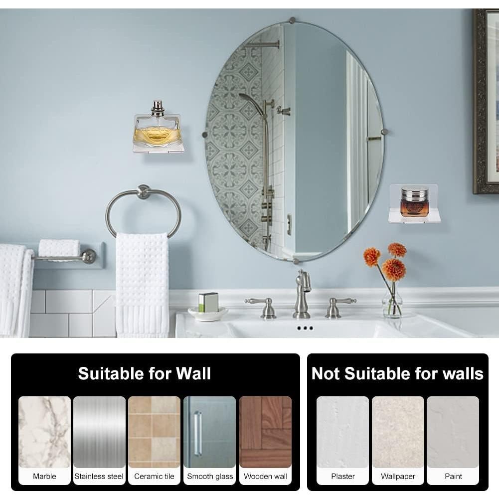 Estantes Flotantes de Acrílico PH PandaHall - 4 Piezas 8.7x8x4.5 cm