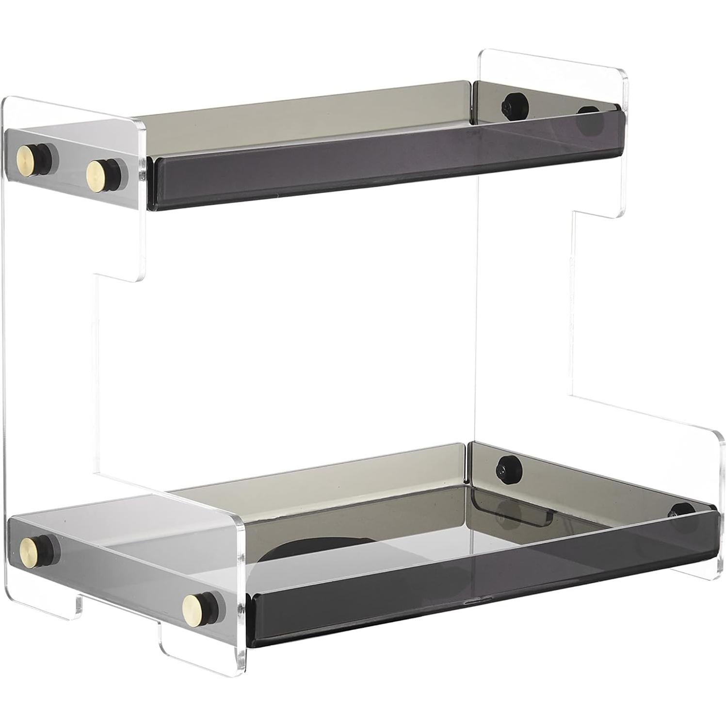 Organizador de Baño FFK Acrílico 2 Niveles Negro