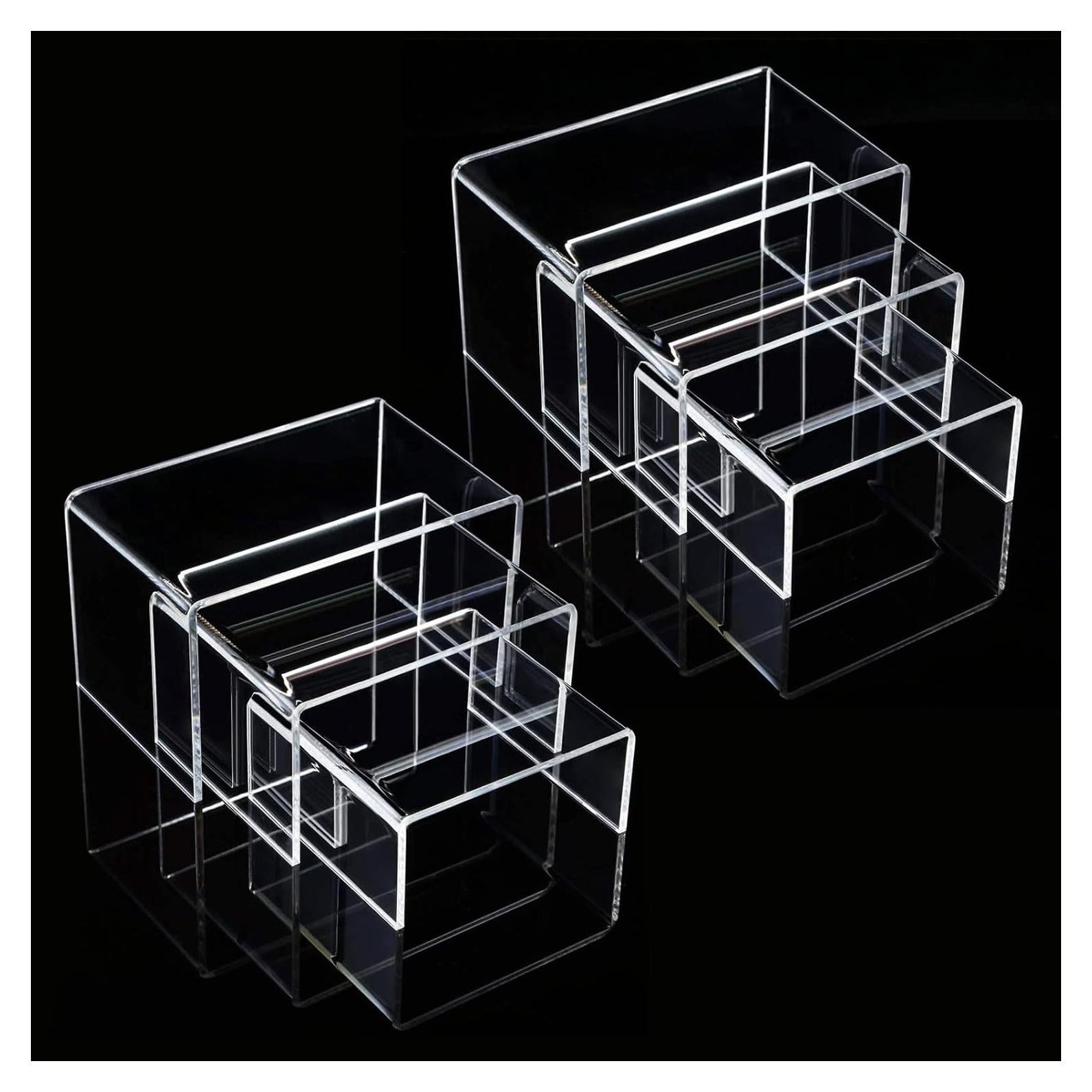 ANDGOO Soportes Acrílicos Transparentes 6 Pcs para Exhibición